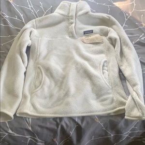 Patagonia white 1/4 button up